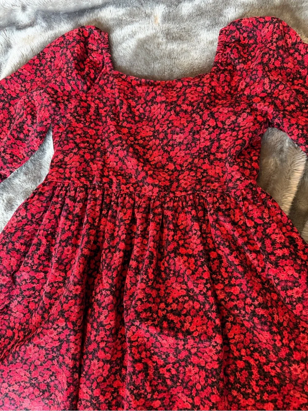 GAP Kids girls floral corduroy dress